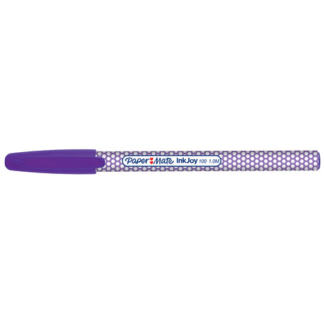 Paper Mate Inkjoy 100ST Purple Ballpoint Pen, Medium Pack of 12 |Purple Ink  Paper Mate Ballpoint Pen