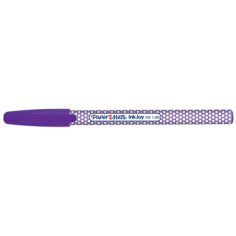 Paper Mate Inkjoy 100ST Purple Ballpoint Pen, Medium Pack of 24 |Purple Ink  Paper Mate Ballpoint Pen