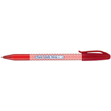 Paper Mate Inkjoy 100 ST Red Ink Ballpoint Pens, Dotted Design  Capped, Pack of 12  Paper Mate Ballpoint Pen