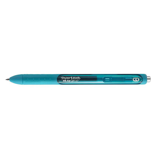 Paper Mate Inkjoy Gel Teal Medium Point 0.7 mm Retractable Gel Pen Pack of 6