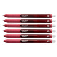 Paper Mate Inkjoy Gel Garnet (Dark Ruby) Medium Point 0.7 mm Retractable Gel Pen (Dark Ruby Gel Ink) Pack of 6  Paper Mate Gel Ink Pens