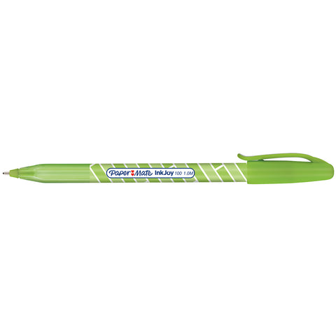 Paper Mate Inkjoy 100 ST Lime Ballpoint Pen, Lime Ink