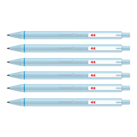 Papermate Glide Blue Ink Gel Pen G610 0.5MM Pack of 6