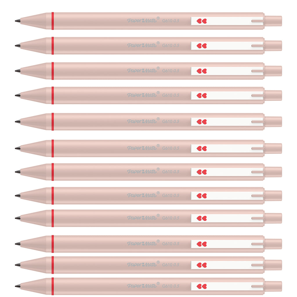 Papermate Glide Gel Pen Red Ink PenG610 0.5MM Pack Of 12
