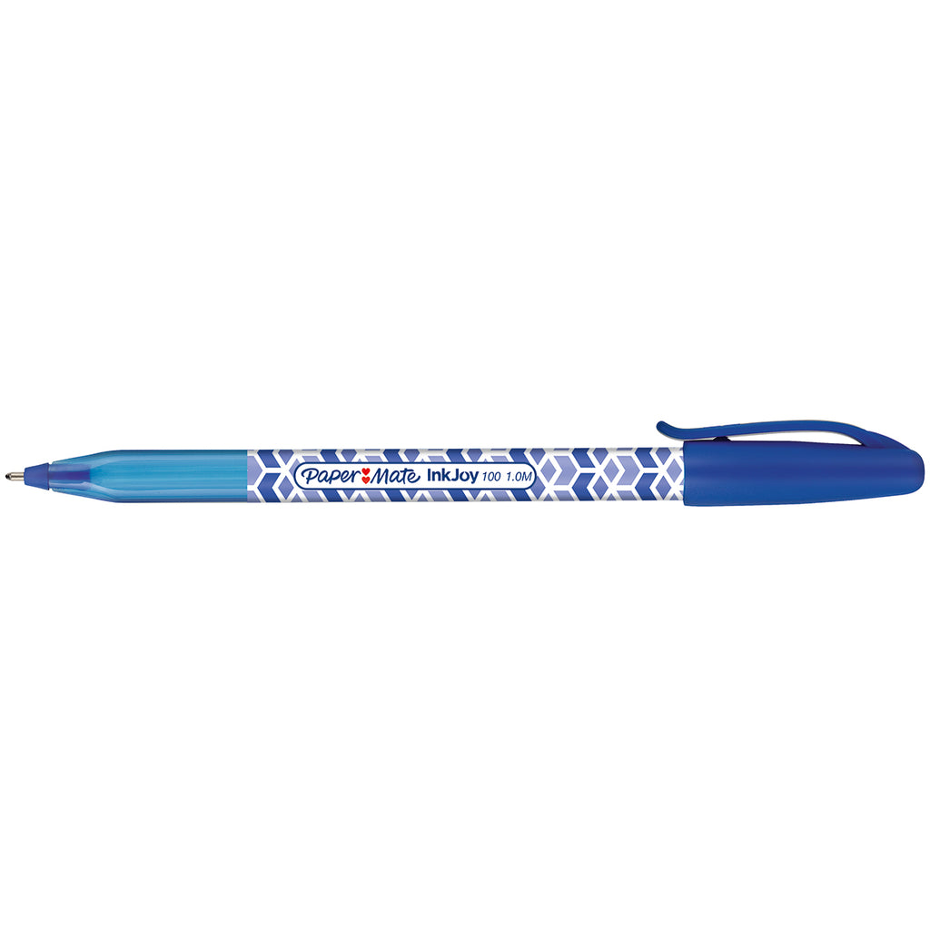Paper Mate Inkjoy 100 Blue Ballpoint Wrap Blue Ink  Paper Mate Ballpoint Pen
