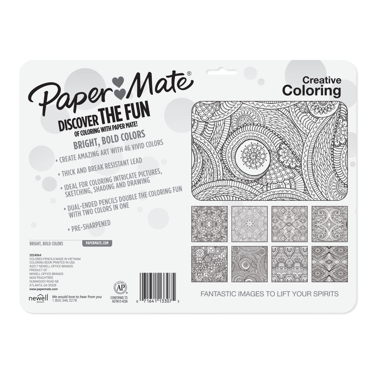 Papermate 36 Colored Pencils and Coloring Booklet Kit