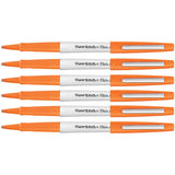 Paper Mate Flair Thick Felt Tip Pen Orange Ink 1.2mm Pen 6 Count