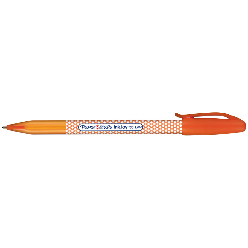 Paper Mate Inkjoy 100  Orange Ballpoint Pen