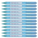 Papermate Inkjoy Turquoise Ink Pen Retractable 100 RT Bubble Design Pack of 12