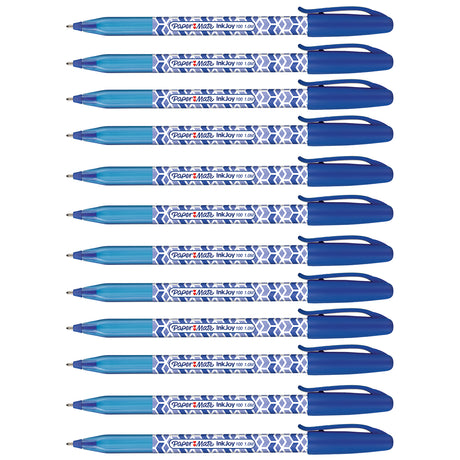 Papermate Blue Pens Pack of 12, Geometric Design  Paper Mate Ballpoint Pen