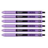 Paper Mate Inkjoy Gel Amethyst Medium 0.7 mm Retractable Pen (Amethyst Ink) Pack of 6