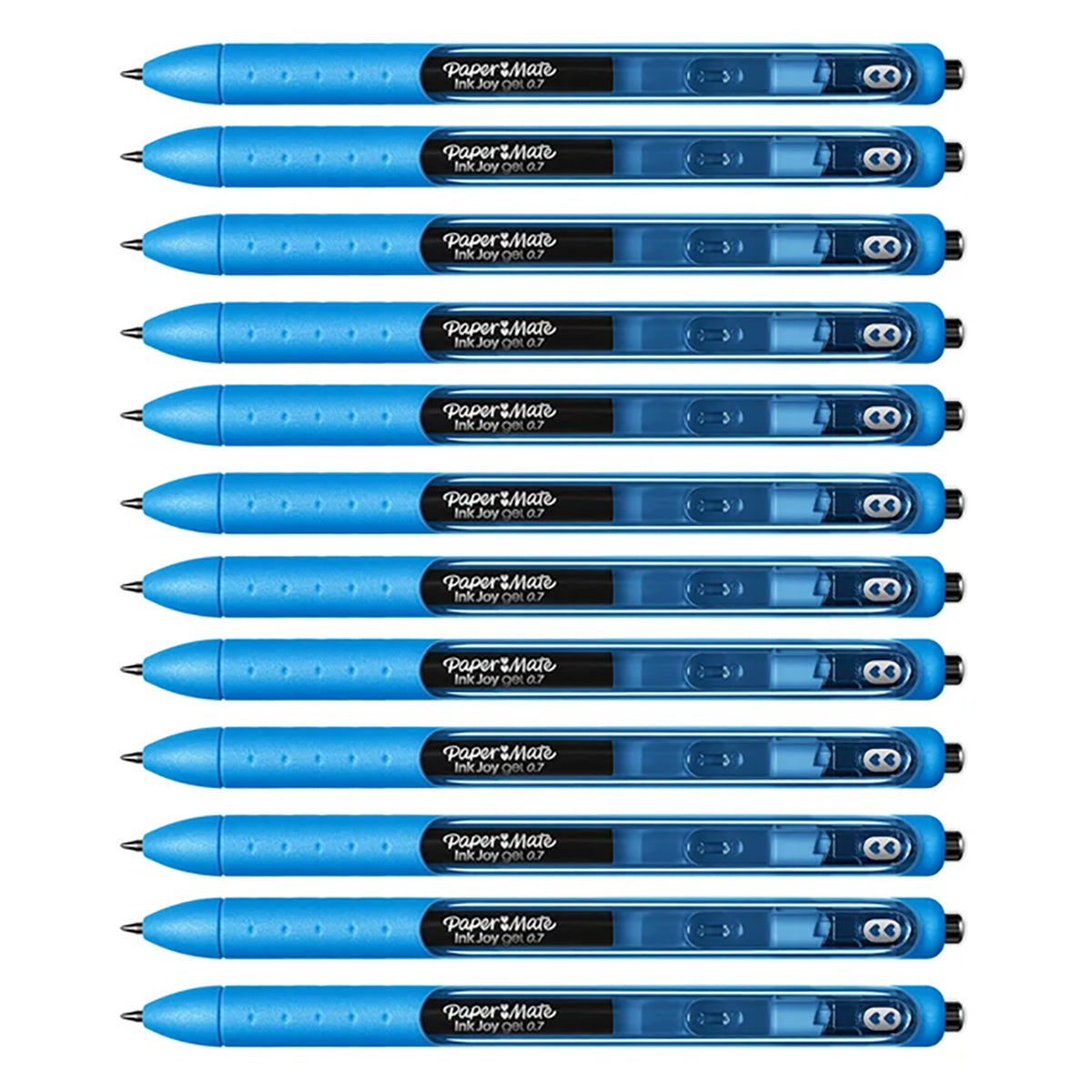 Paper Mate Inkjoy Gel Pens 0.7 Aquamarine (Aquamarine Gel Ink) Pack of 12