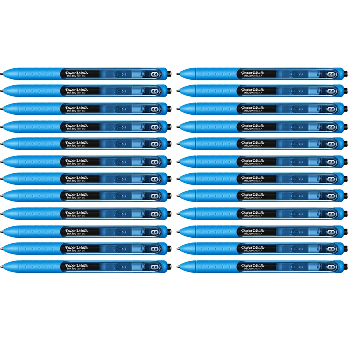 Paper Mate Inkjoy Gel Pens 0.7 Aquamarine (Aquamarine Gel Ink) Pack of 24