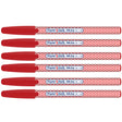 Paper Mate Inkjoy 100ST Red Ballpoint Pen, Red Ink Pack of 6  Paper Mate Ballpoint Pen