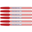 Paper Mate Inkjoy 100 ST Red Ink Ballpoint Pens, Dotted Design  Capped, Pack of 12  Paper Mate Ballpoint Pen