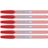 Paper Mate Inkjoy 100 ST Red Ink Ballpoint Pens, Dotted Design  Capped, Pack of 12  Paper Mate Ballpoint Pen