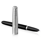 Parker 51 Black Chrome Fountain Pen Fine 2123491