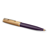Parker 51 Deluxe Plum Gold Trim Ballpoint Pen, 2123518