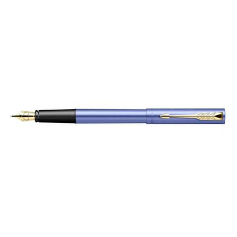 Parker Vector XL - Blue - Gold Trim - Fountain Pen - Fine With Converter