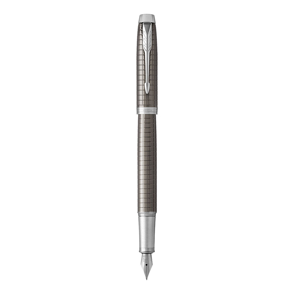 Parker IM Premium Chiselled Dark Espresso Fountain Pen and Ballpoint Set  Parker Parker Pen Gift Sets