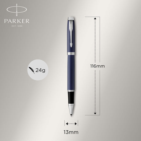 Parker IM Matte Blue CT Rollerball Pen Black Ink  Parker Rollerball Pen