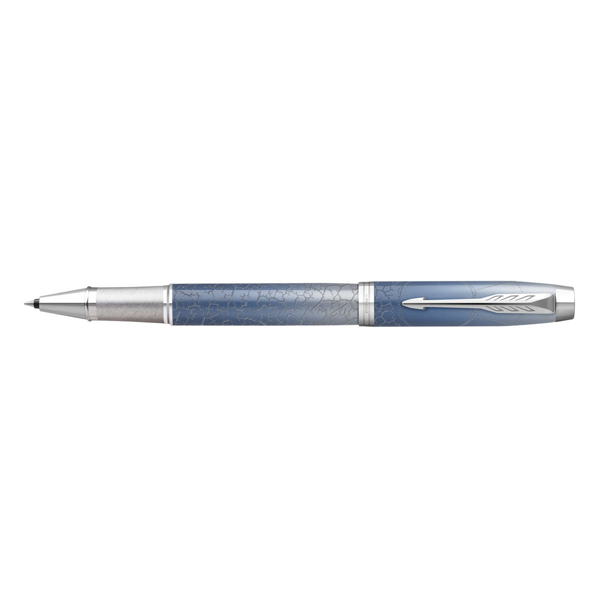 Parker IM Polar Blue Ice Rollerball Pen Black Ink - PensAndPencils.Net