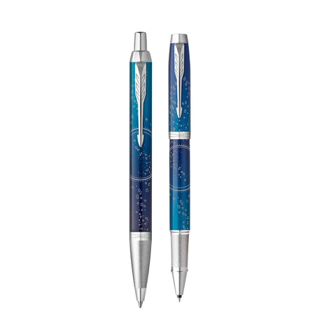 Parker IM Last Frontier Submerge Ballpoint and Rollerball Pen Set