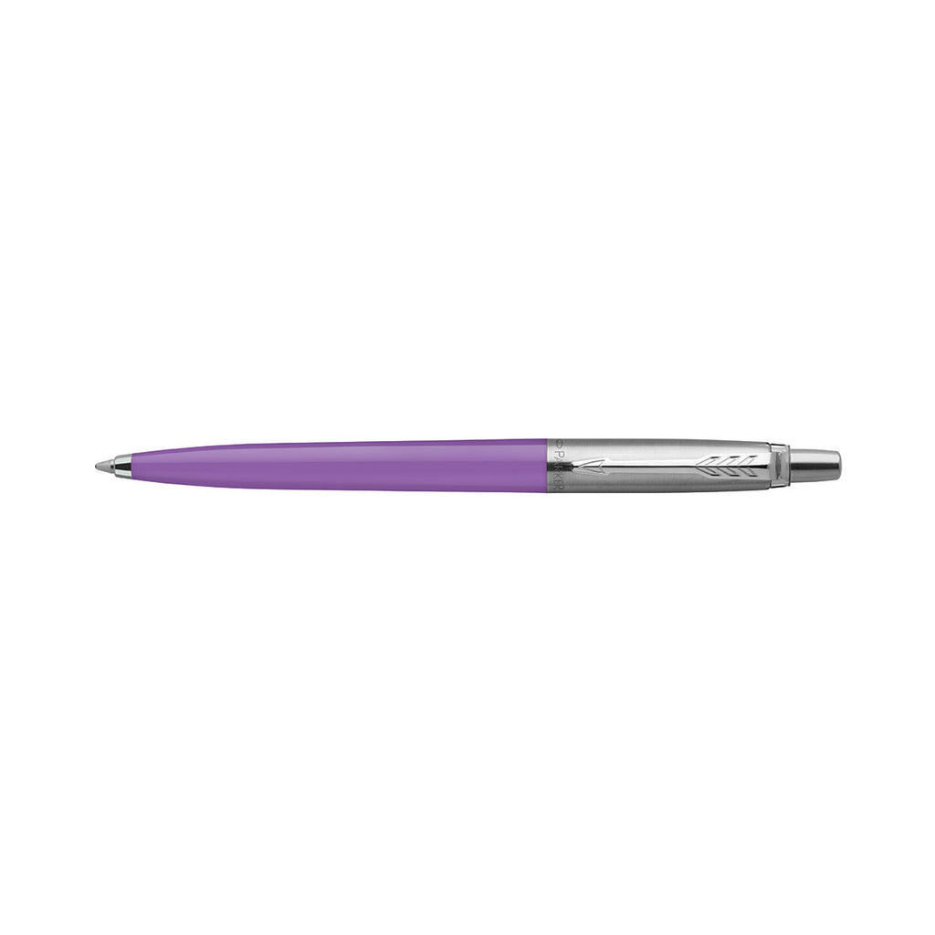 Parker Jotter Frosty Purple Ballpoint Pen, Black Ink