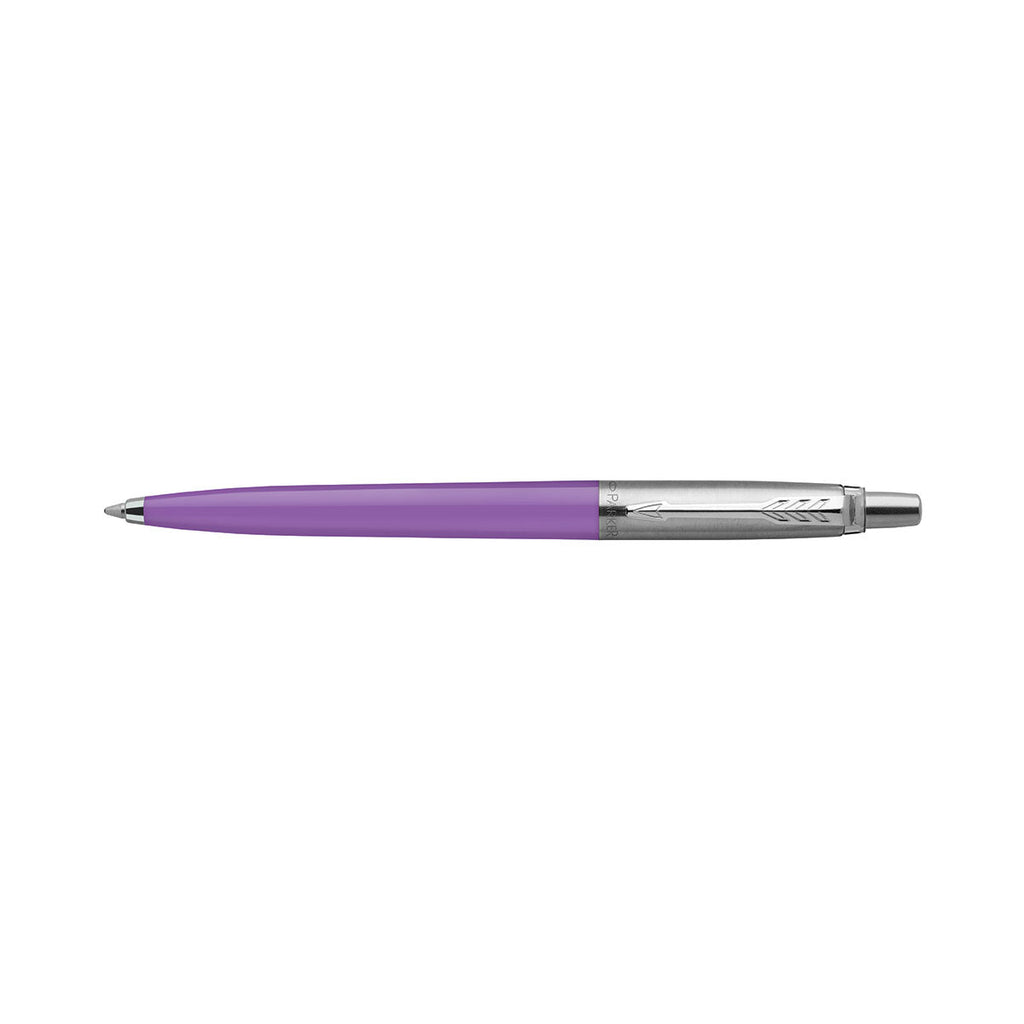 Parker Jotter Frosty Purple Ballpoint Pen, Blue Ink