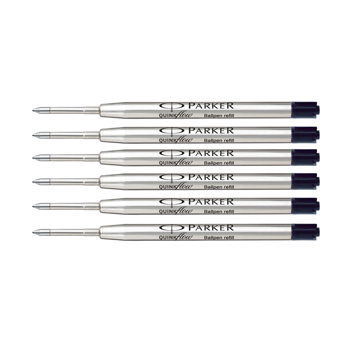 Parker Ballpoint Refills Black Medium Pack Pack Of 6 (Bulk Packaging)