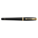 Parker Urban Matte Black Gold Trim Fountain Pen Fine  Parker Rollerball Pens