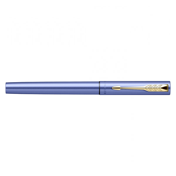 Parker Vector XL Blue Gold Trim Fountain Pen Fine With Convert