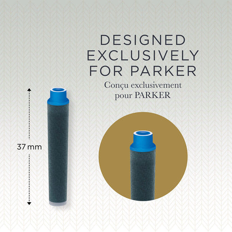 Parker Fountain Pen Refills Mini Ink Cartridges Washable Blue 6 Count  Parker Fountain Pen Ink Cartridges