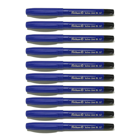 Pelikan Techno Liner 86 0.7 Black High Precision Technical Pen 10 CT
