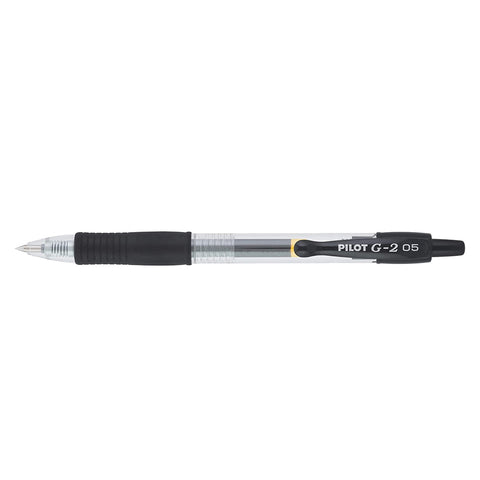Pilot G2 05 Black Extra Fine Gel Pen 0.5mm  Pilot Gel Ink Pens