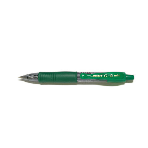 Pilot G2 Mini Green Gel Pen Fine Point 0.7  Pilot Gel Ink Pens