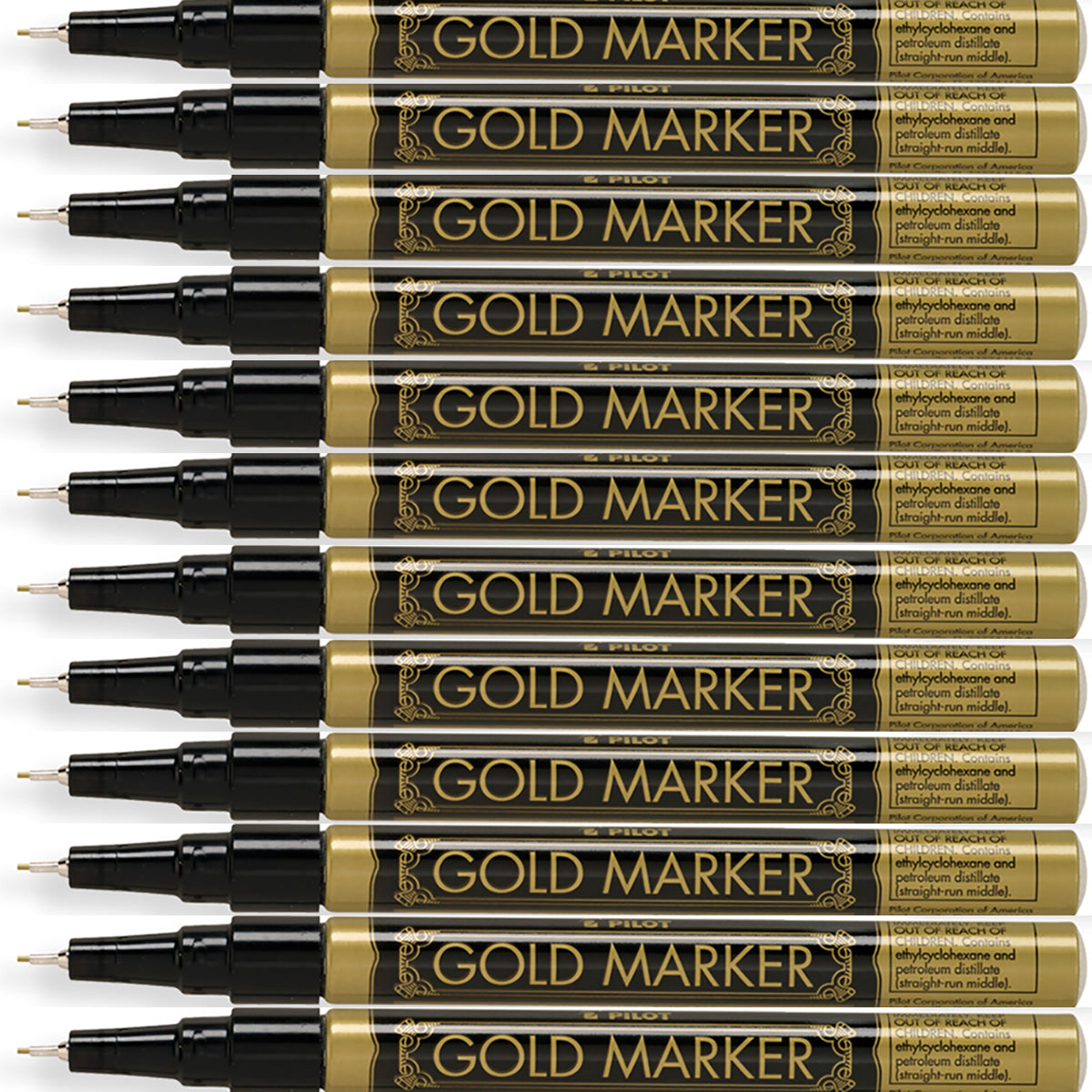 Pilot Gold Marker Extra Fine SCG-EF Pack of 12