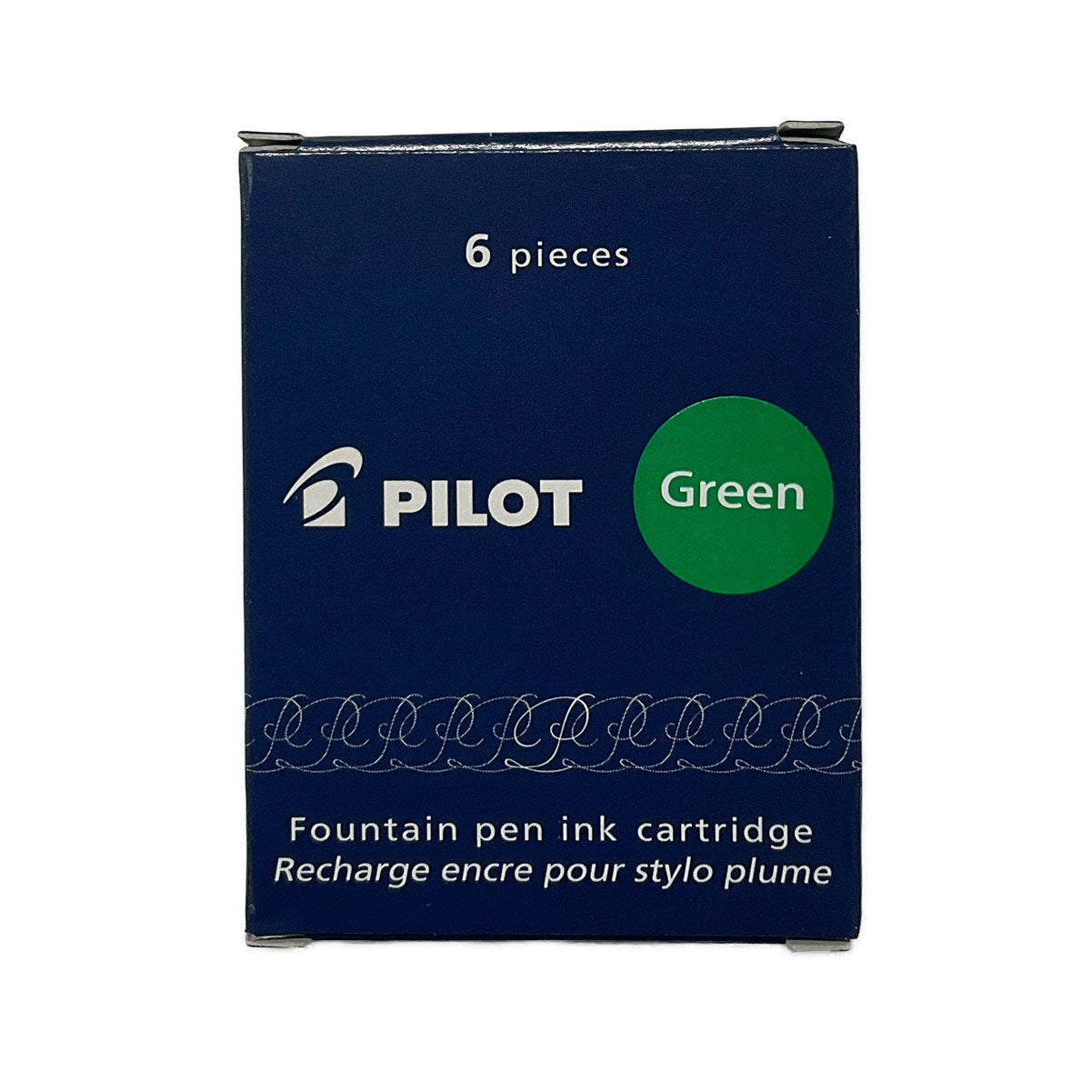 Pilot Fountain Pen Cartridges Green 6 Count