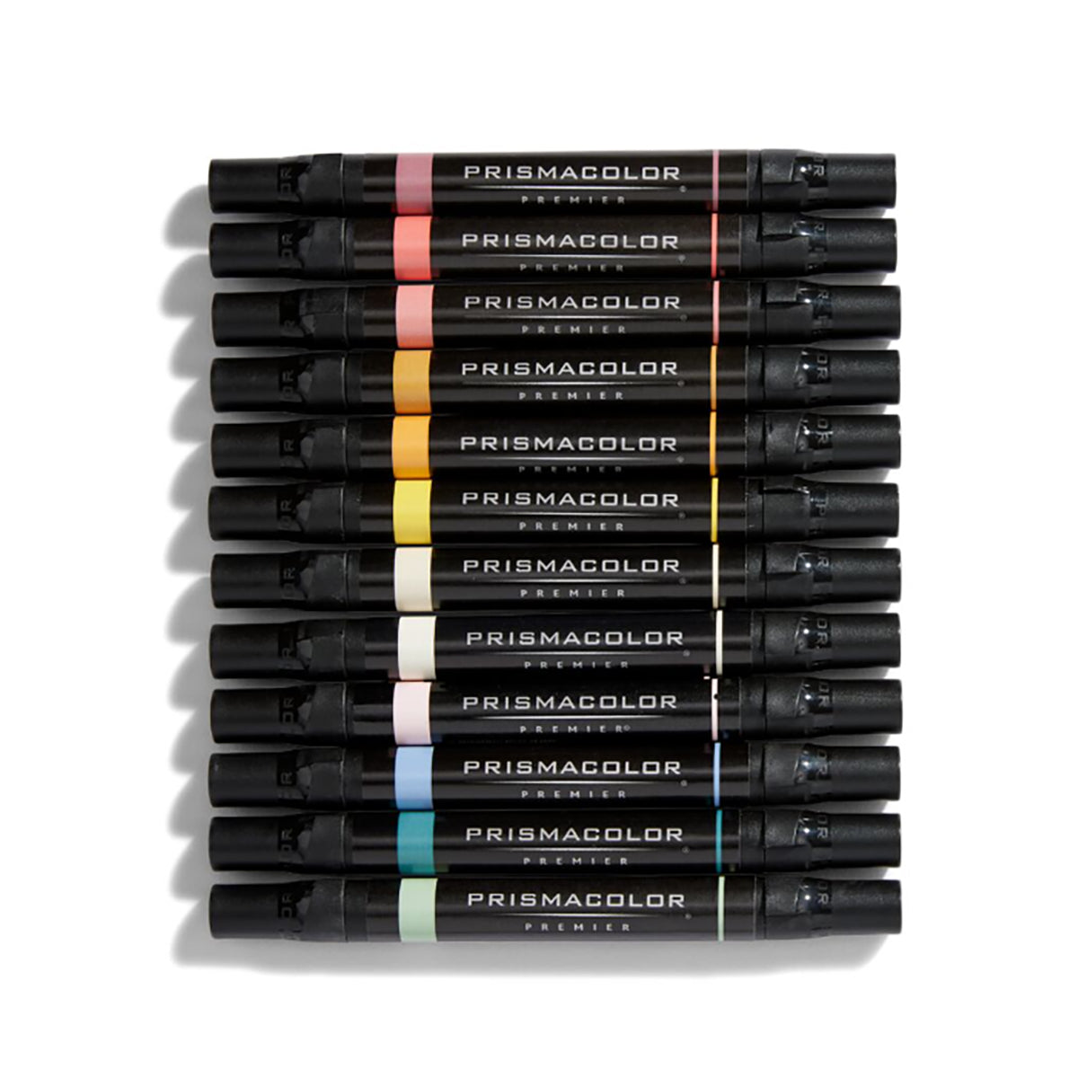Prismacolor Premier Midtone art Markers Set of 12 Dual Ended Chisel and Fine Tips 2173308