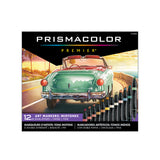 Prismacolor Premier Pastel Markers Set of 12 Dual Ended Chisel and Fine Tips 2173306