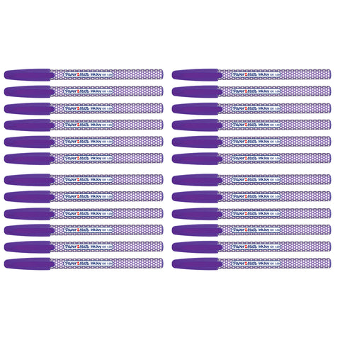 Paper Mate Inkjoy 100ST Purple Ballpoint Pen, Medium Pack of 24 |Purple Ink