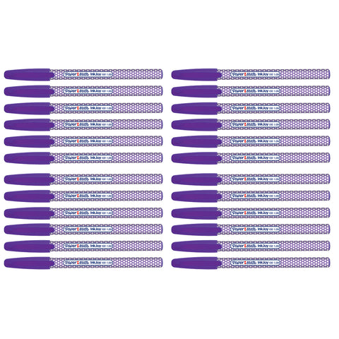 Paper Mate Inkjoy 100ST Purple Ballpoint Pen, Medium Pack of 24 |Purple Ink