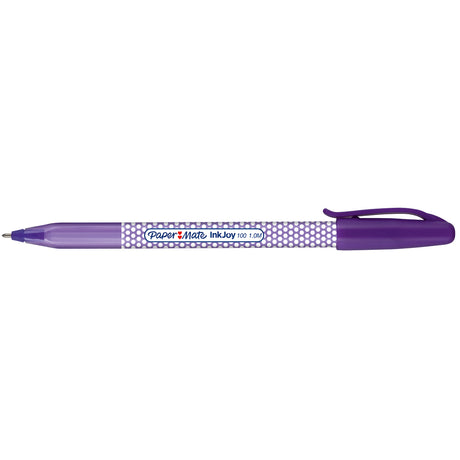 Paper Mate Inkjoy 100ST  Purple Ballpoint Pen, Medium |Purple Ink  Paper Mate Ballpoint Pen