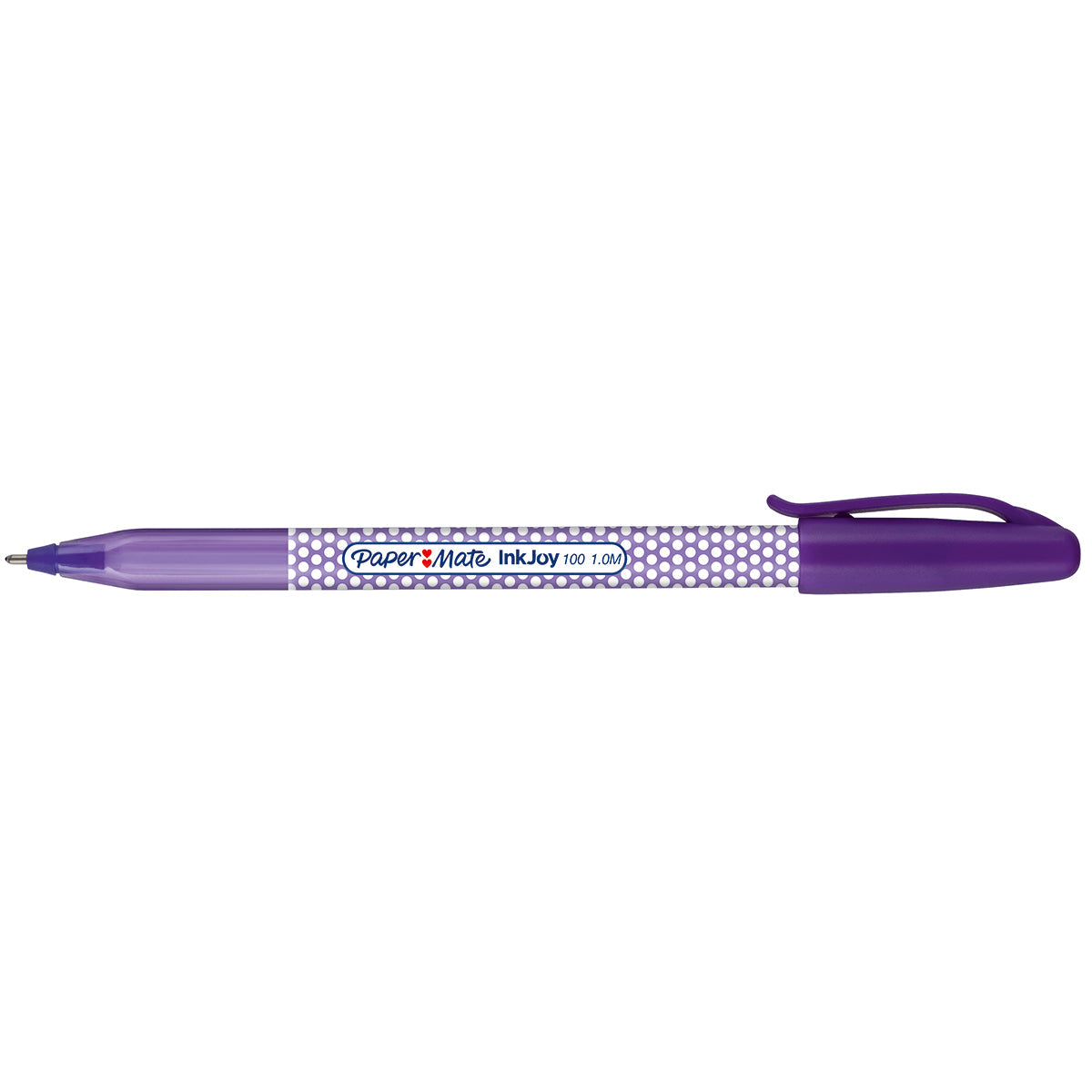 Paper Mate Inkjoy 100ST Purple Ballpoint Pen, Medium Pack of 6  Paper Mate Ballpoint Pen