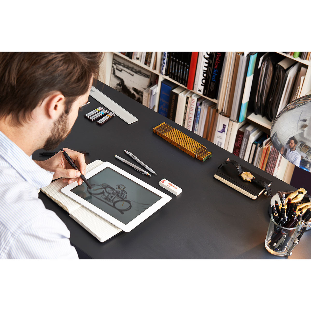 Rotring 800+ 0.5mm Black Mechanical Pencil + Stylus Hybrid 1900181  Rotring Pencil