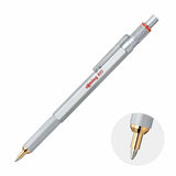 Rotring 800 Silver Ballpoint Pen Medium Black Ink  Rotring Pencil