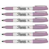 Sharpie Purple Flourite Fine Permanent Markers 6 Count
