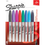 Sharpie Markers Fine Point Assorted Colors 8 Pack Set For Coloring