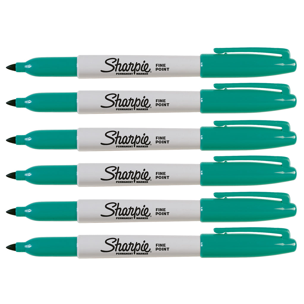 Sharpie Aqua Markers Fine Point Pack of 6  Sharpie Markers