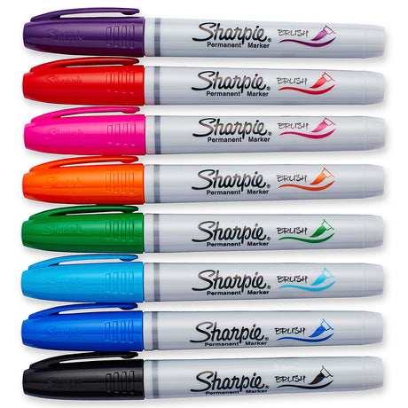 Sharpie Brush Tip Markers Set of 8  Sharpie Brush Tip Markers